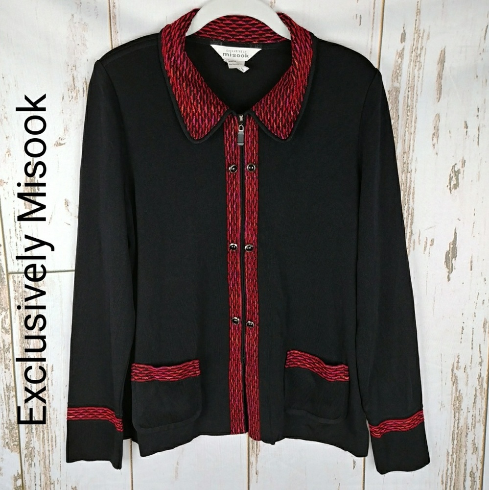 Exclusively Misook | Zip Neck Top XS